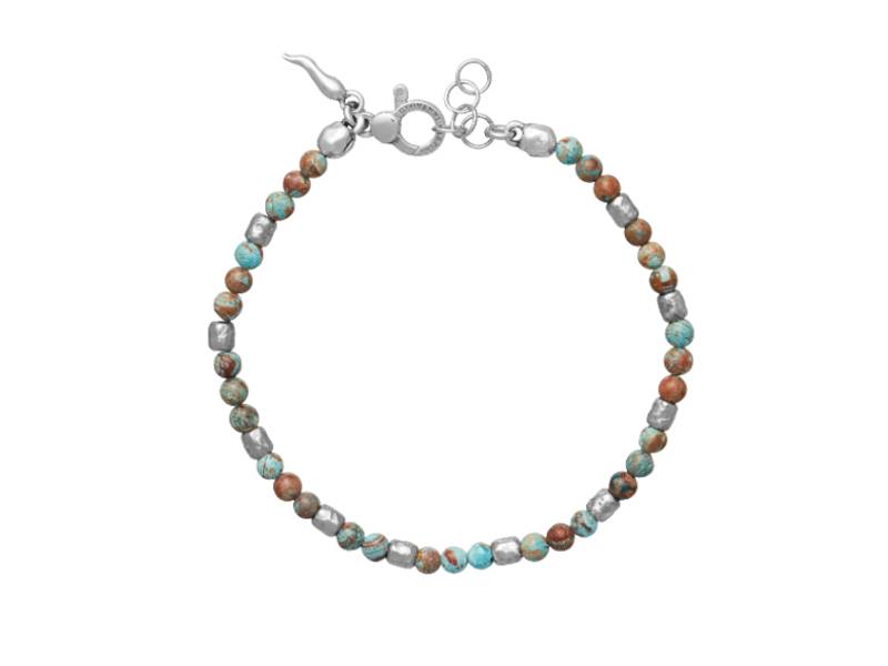 MEN’S SILVER BRACELET WITH AGATE TANGO GIOVANNI RASPINI 11365L