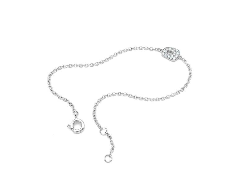 BRACCIALE IN ORO BIANCO E DIAMANTI BIANCHI MINI PUZZLE MATTIOLI MBR054B025W