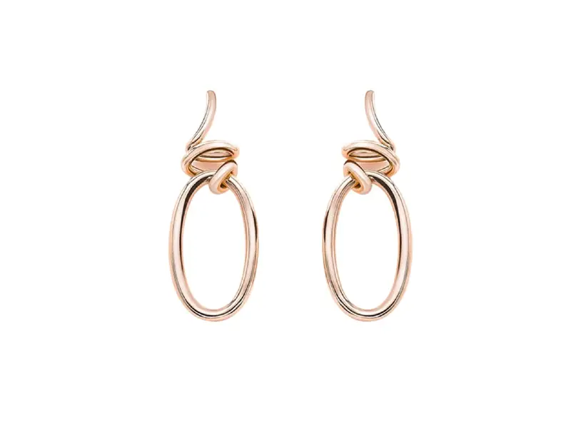 18 KT ROSE GOLD PENDANT EARRINGS HIROKO MATTIOLI MOR065R020