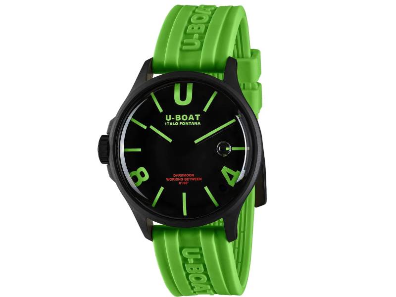 OROLOGIO UOMO QUARZO ACCIAO-PVD NERO/GOMMA DARKMOON U-BOAT 9534/A