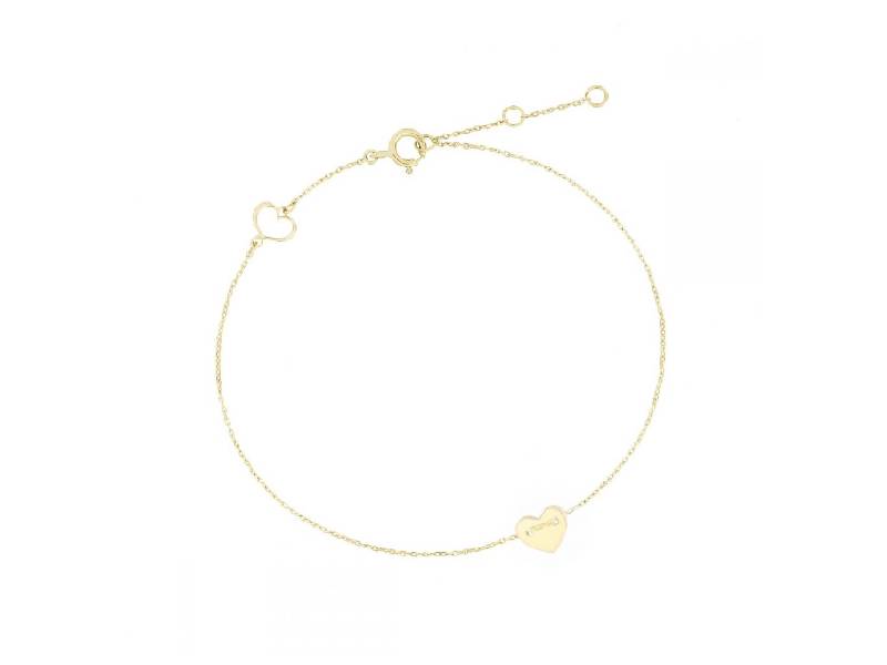 BRACCIALE ORO GIALLO CUORE PETIT AURUM MAMAN ET SOPHIE BRPDM2