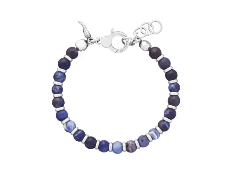 MEN’S SILVER BRACELET SODALITE TANGO GIOVANNI RASPINI 12217L