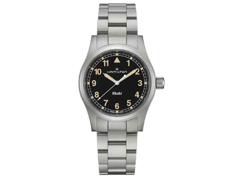 QUARTZ WATCH STEEL/STEEL 38 MM KHAKI HAMILTON H69401131