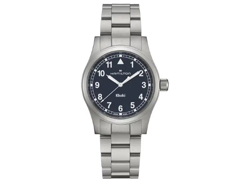 OROLOGIO QUARZO ACCIAIO/ACCIAIO 38 MM KHAKI HAMILTON H69401140