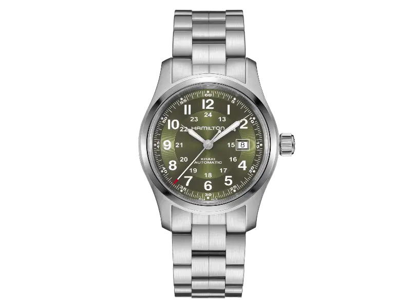 OROLOGIO UOMO AUTOMATICO ACCIAIO/ACCIAIO 42 MM KHAKI HAMILTON H70605160