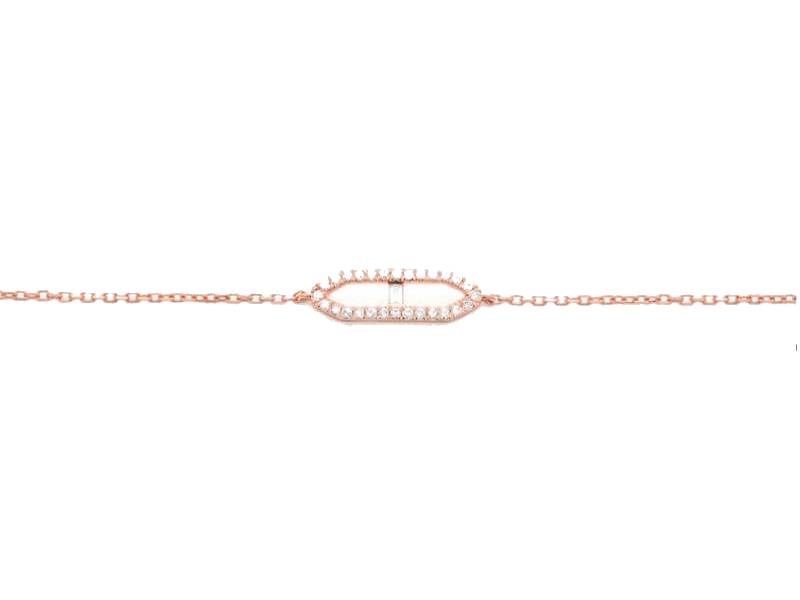 BRACCIALE IN ORO ROSA E DIAMANTI FACET B1580001GPN70