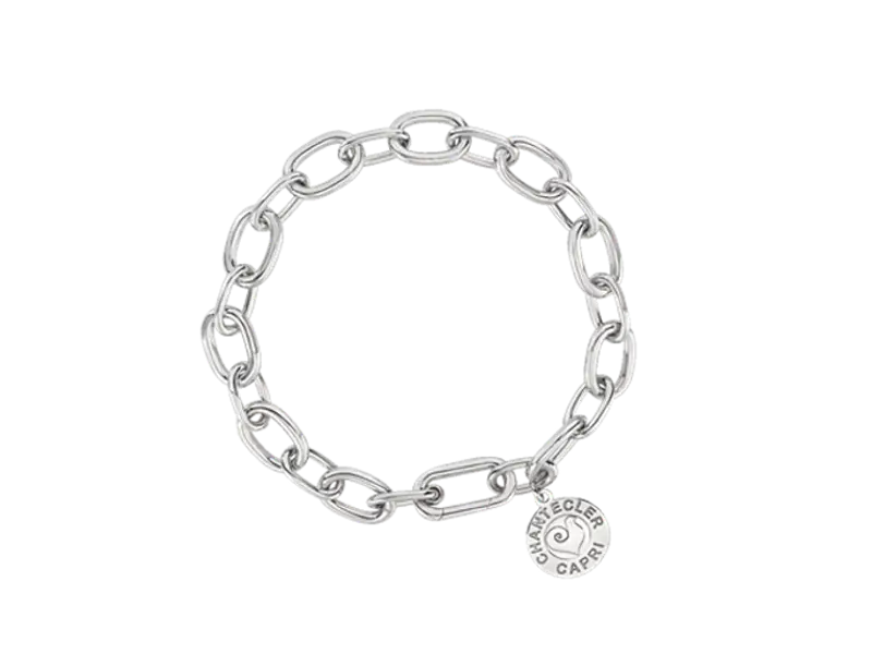 BRACCIALE IN ARGENTO A MAGLIE OVALI ET VOILA’ CHANTECLER 42977