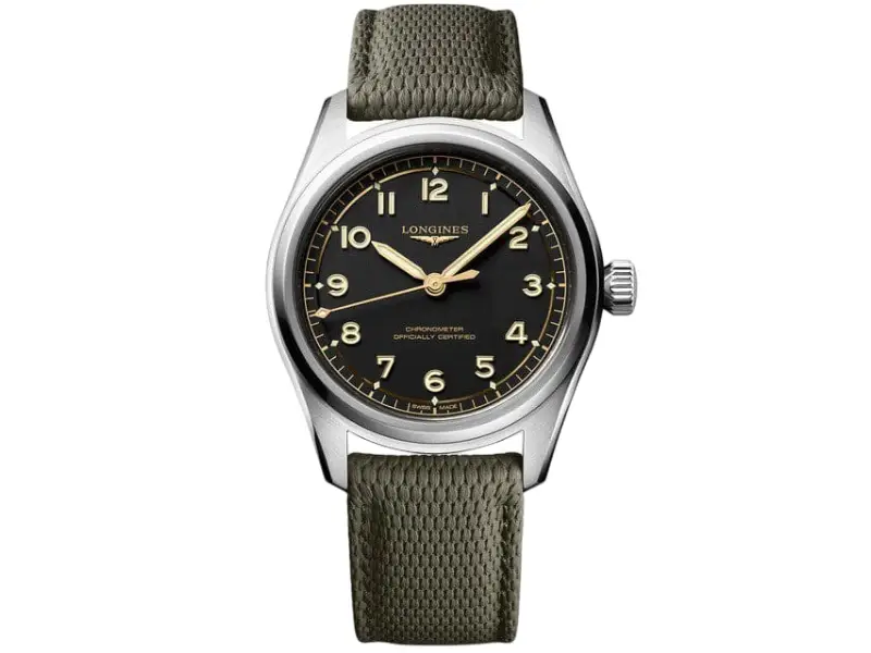 OROLOGIO UOMO AUTOMATICO ACCIAIO/CAUCCIU’ SPIRIT LONGINES L3.809.4.53.9