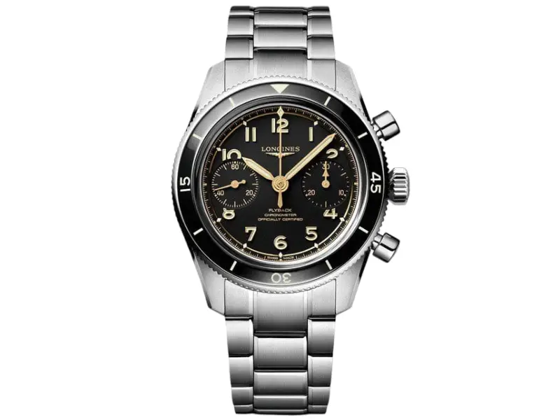 OROLOGIO UOMO AUTOMATICO CRONOGRAFO ACCIAIO/ACCIAIO SPIRIT PILOT LONGINES L3.721.4.53.6