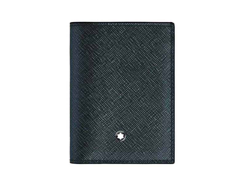 PORTAFOGLIO MINI 4 SCOMPARTI TWEED BLU SARTORIAL MONTBLANC 220382