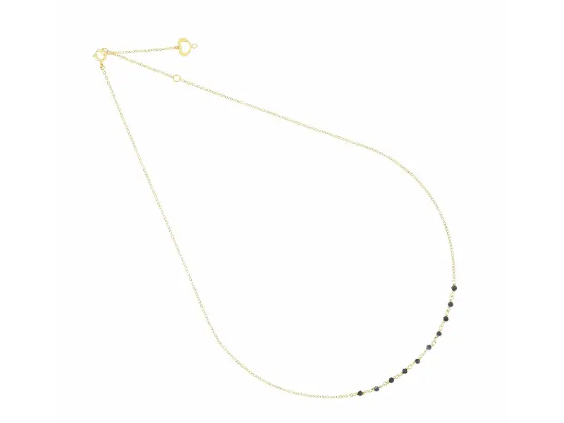 GIROCOLLO IN ORO GIALLO 18KT CON ZAFFIRI GEMME MAMAN ET SOPHIE GCGEMZAPS