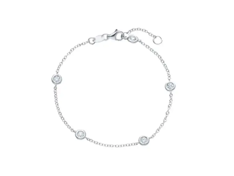 BRACCIALE ORO BIANCO E DIAMANTI JUNIOR B BBET05CB07