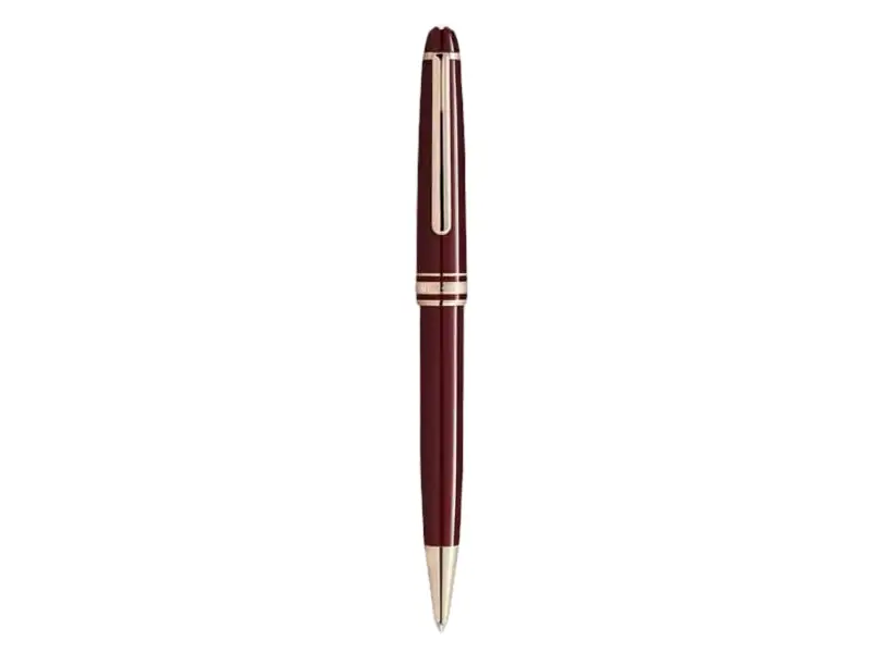 PENNA A SFERA CLASSIQUE BORDEAUX YELLOW GOLD COATED MEISTERSTUCK MONTBLANC 133008