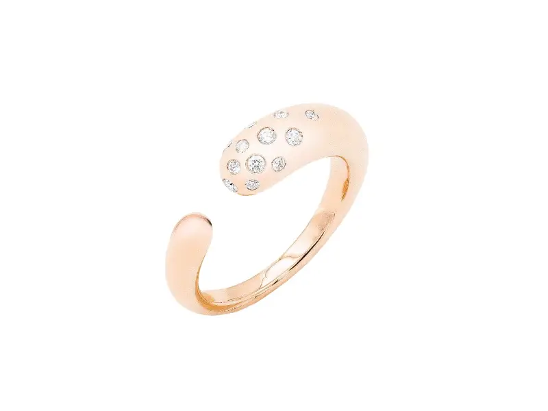 ANELLO IN ORO ROSA CON DIAMANTI HIROKO MATTIOLI MAN065R031W