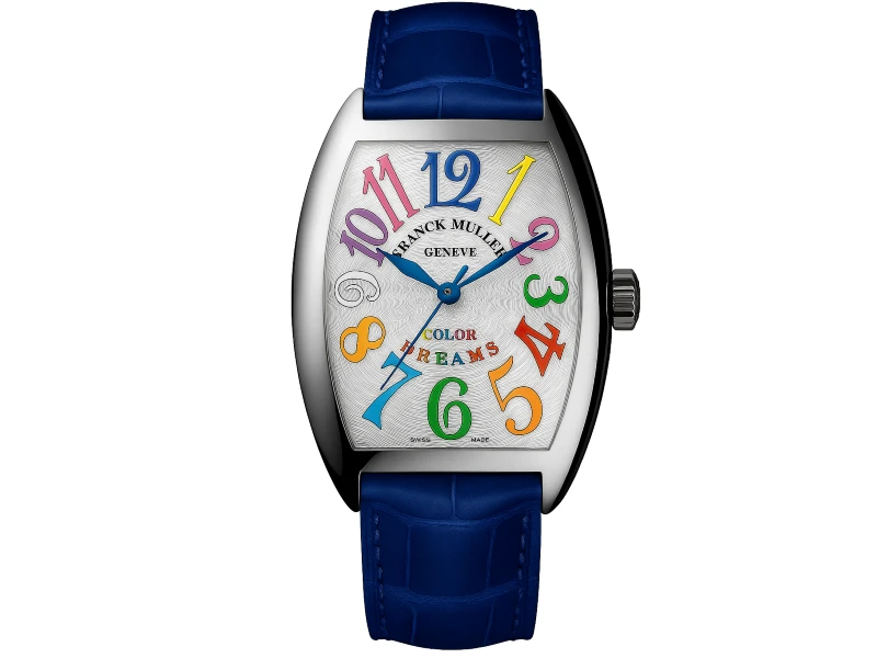 OROLOGIO ACCIAIO/PELLE CINTREE CURVEX COLOR DREAMS FRANCK MULLER 5850 SC COL DRM