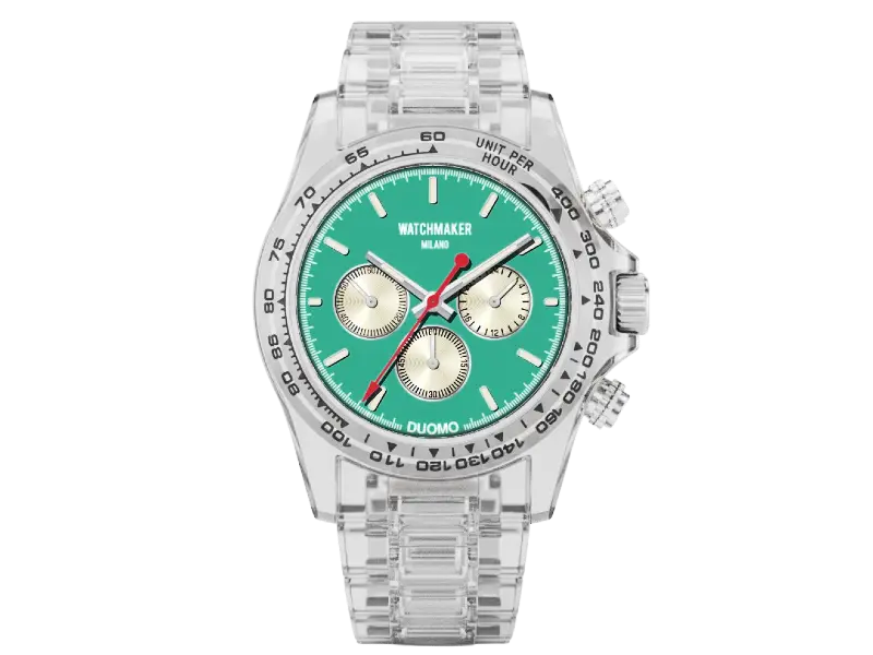 OROLOGIO QUARZO CRONOGRAFO DUOMO WATCHMAKER MILANO WM.DUO