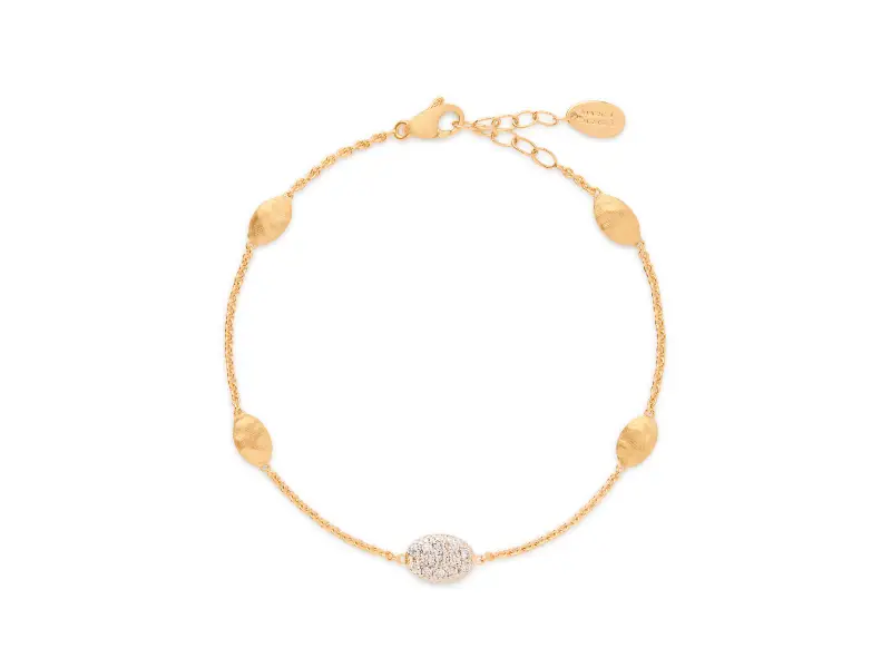 BRACCIALE CON OVALINE IN ORO GIALLO 18KT E DIAMANTI SIVIGLIA MARCO BICEGO BB2943_B_YW_Q6