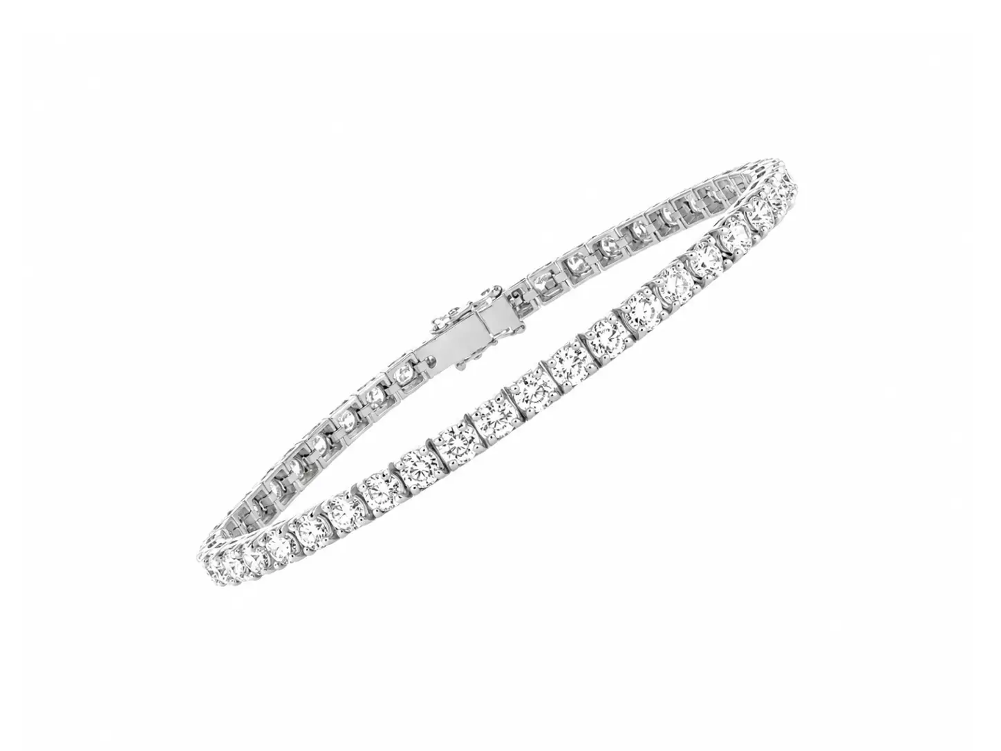 BRACCIALE TENNIS ORO BIANCO E DIAMANTI CT 2,18 D-E VS-SI AMIN LUXURY TET3PBR74P