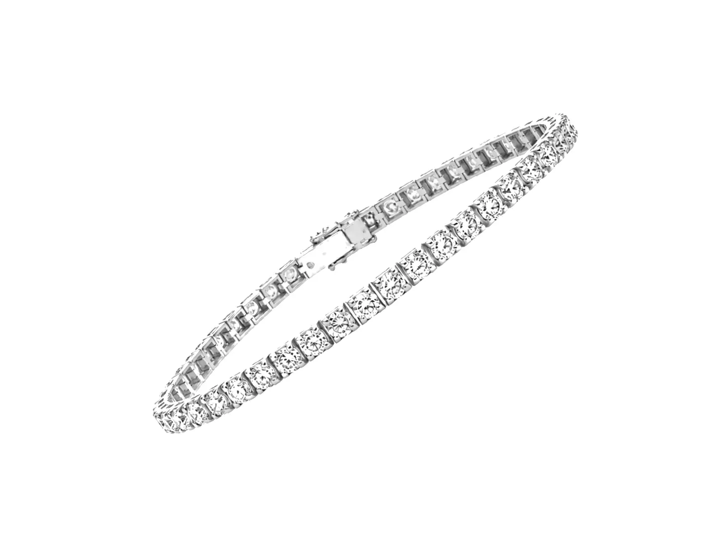 BRACCIALE TENNIS ORO BIANCO E DIAMANTI CT 1,04 E-F VVS-VS AMIN LUXURY TEP1PBR91P