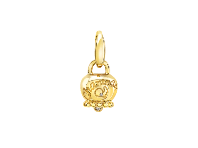 CIONDOLO CAMPANELLA PICCOLO ORO GIALLO 9KT E DIAMANTI SUAMEM CHANTECLER 44627