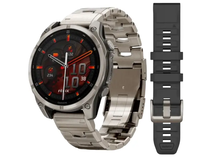 SMARTWATCH FENIX 8 AMOLED SAPPHIRE 47 MM TITANIO GARMIN 010-02904-40