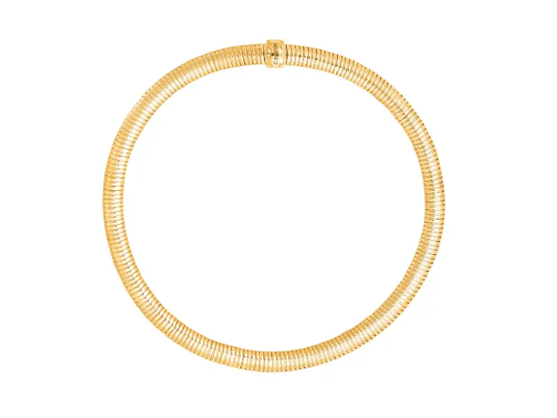 COLLANA TUBOGAS IN ARGENTO DORATO GIOVANNI RASPINI 12540