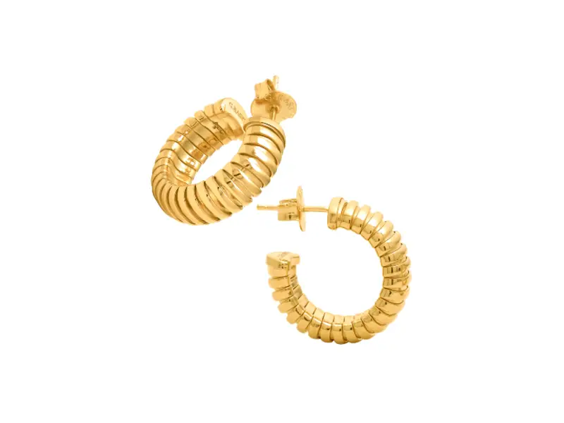 ORECCHINI TUBOGAS DORATI GIOVANNI RASPINI 12543