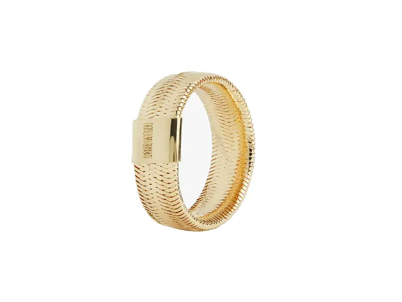 ANELLO IN ORO GIALLO 18KT RIBBON RING FLEX COLLECTION ARAMINI AN AR 0014