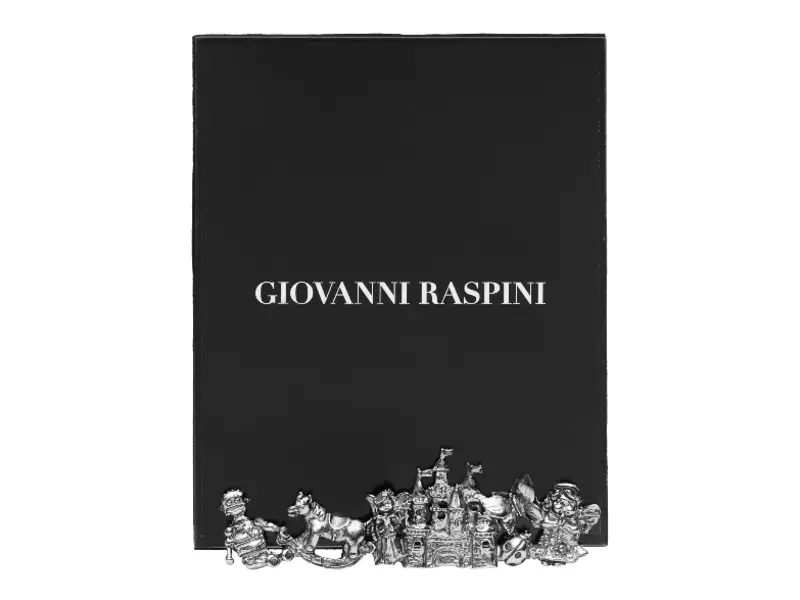 BABY WHITE BRONZE FRAME PHOTO 12 x 15 GIOVANNI RASPINI B0228
