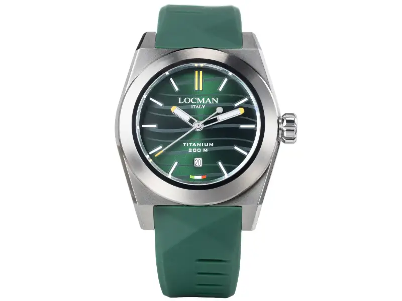 OROLOGIO UOMO QUARZO TITANIO/SILICONE 42 MM STEALTH LOCMAN 0223T03S-00GRWHSG