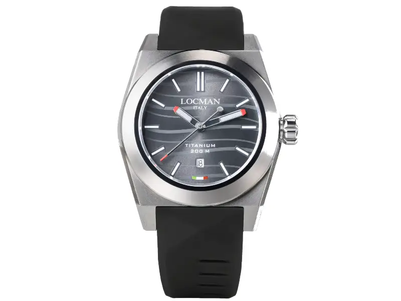 OROLOGIO UOMO QUARZO TITANIO/SILICONE 42 MM STEALTH LOCMAN 0223T07S-00GYWHSK