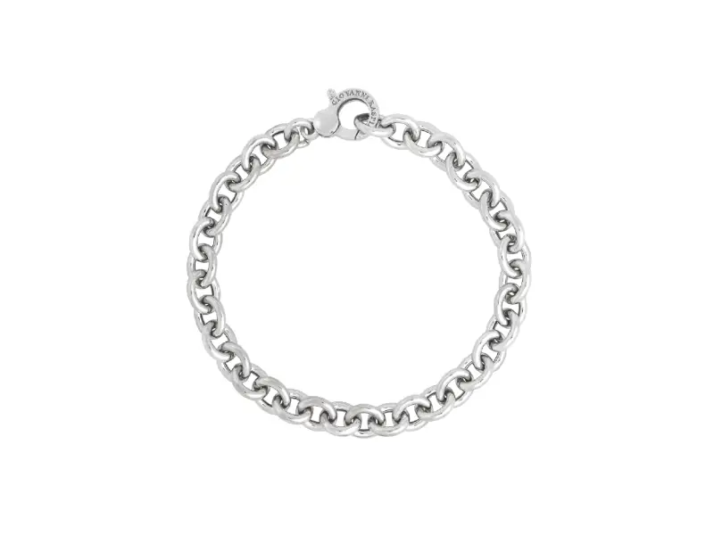 BRACCIALE ARGENTO BASE CATENA “M” GIOVANNI RASPINI 12623