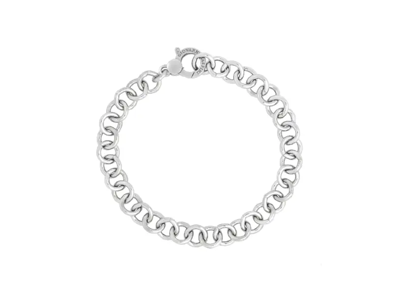 BRACCIALE ARGENTO MAGLIA TONDA GIOVANNI RASPINI 12624