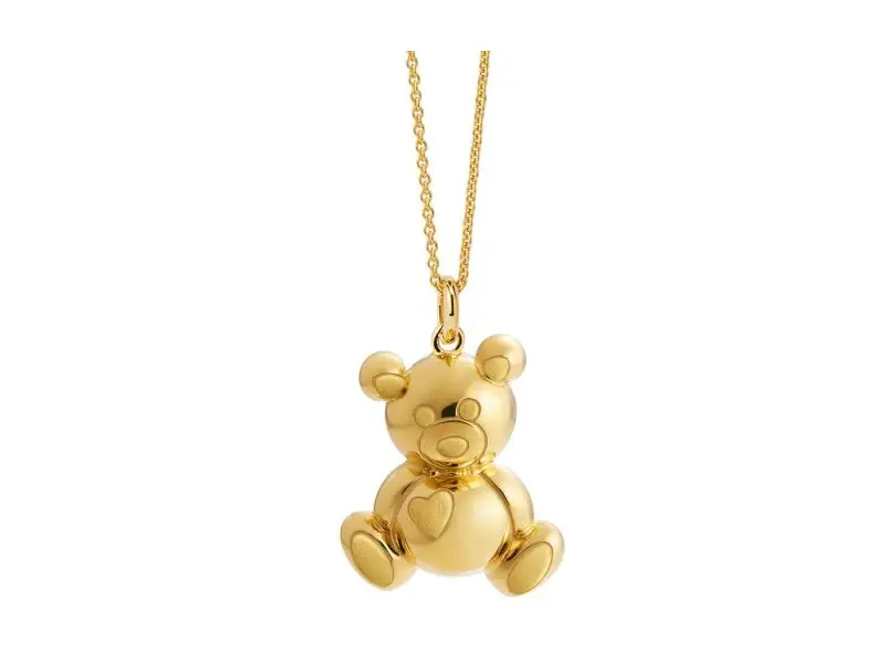 ORSETTO CIONDOLO ARGENTO PLACCATO ORO GIALLO SUONAMORE LE BEBE’ SNM091