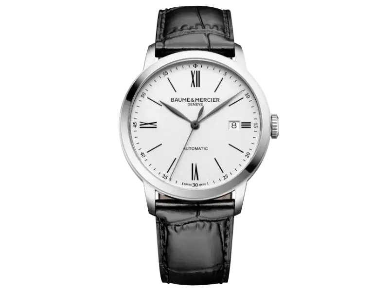 OROLOGIO UOMO AUTOMATICO ACCIAIO/PELLE 40 MM CLASSIMA BAUME & MERCIER M0A10874