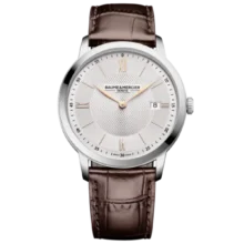 OROLOGIO-UOMO-QUARZO-ACCIAIO-PELLE-CLASSIMA-BAUME-ET-MERCIER-M0A10882