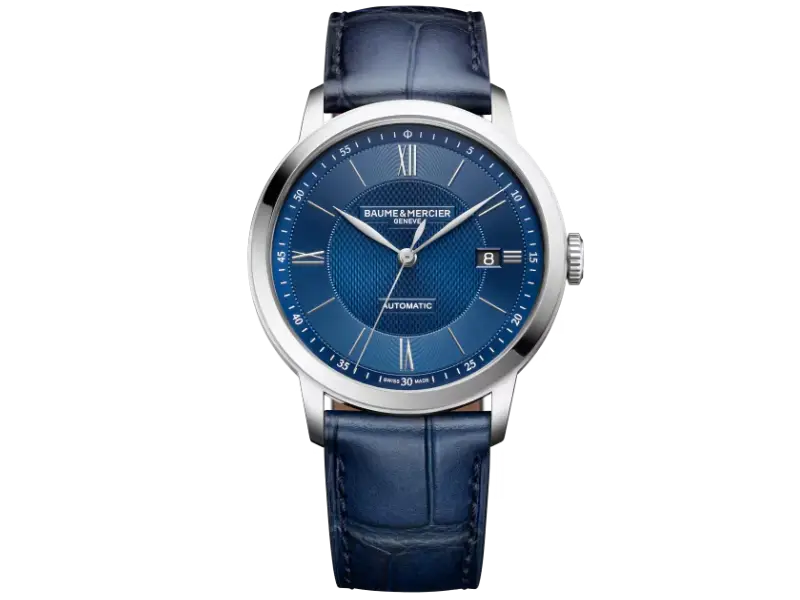 OROLOGIO UOMO AUTOMATICO ACCIAIO/PELLE 40 MM CLASSIMA BAUME & MERCIER M0A10879