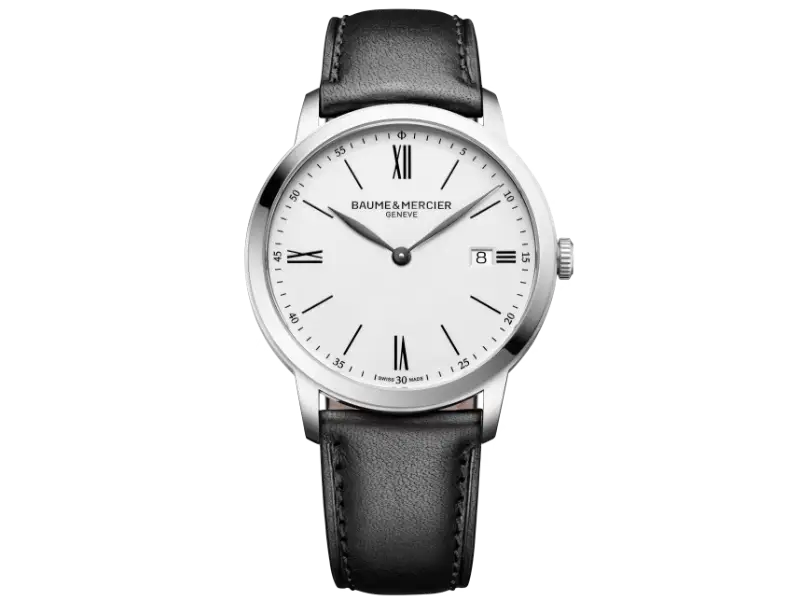 OROLOGIO UOMO QUARZO ACCIAIO/PELLE 40 MM CLASSIMA BAUME & MERCIER M0A10884