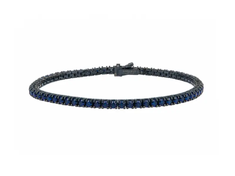 BRACCIALE TENNIS UOMO IN TITANIO BLU E ZAFFIRI ANTEO 24370ZF