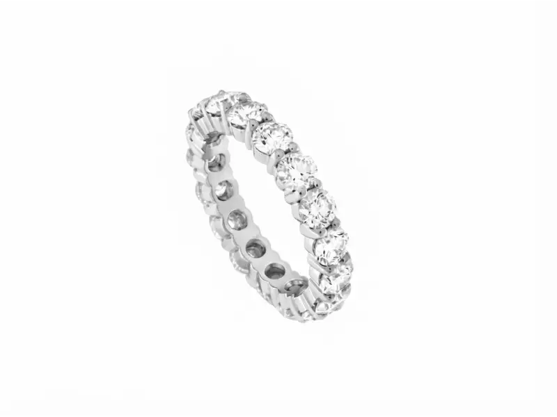 ANELLO ETERNITY PLATINO E DIAMANTI CT 3,39 PT339CL