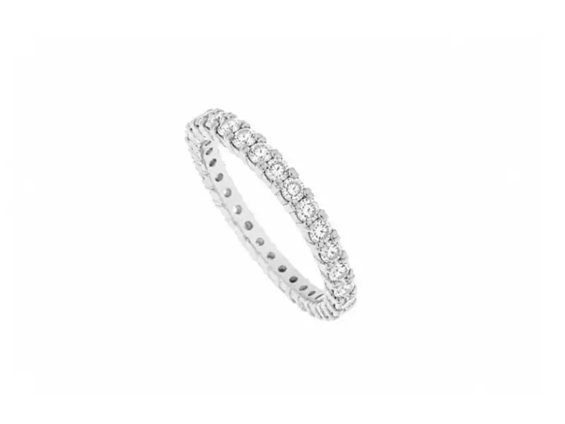 ANELLO ETERNITY ORO BIANCO E DIAMANTI CT 0.93 OB093CL