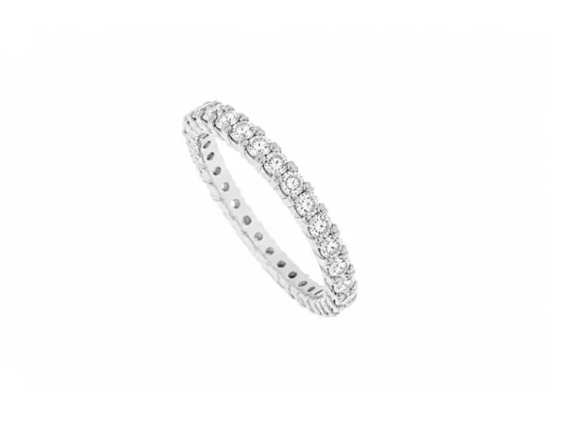 ANELLO ETERNITY ORO BIANCO E DIAMANTI CT 0.93 OB093CL