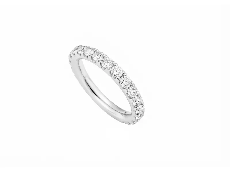 ANELLO ETERNITY ORO B IANCO E DIAMANTI CT 1,30 AN2725BB