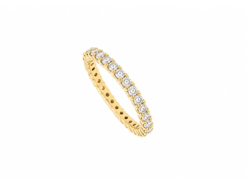 ANELLO ETERNITY ORO GIALLO E DIAMANTI CT 0.98 OG098CL
