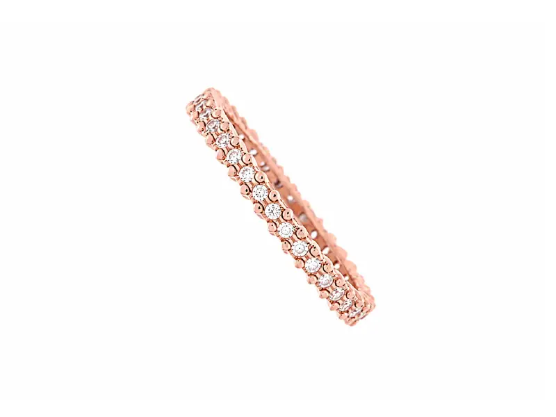 ANELLO ETERNITY ORO ROSA DIAMANTI POLELLO G3434R