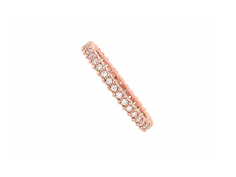 ANELLO ETERNITY ORO ROSA DIAMANTI POLELLO G3434R