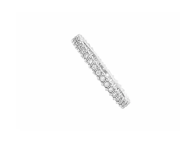 ANELLO ETERNITY ORO BIANCO DIAMANTI POLELLO G3434B