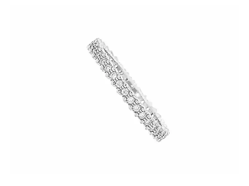 ANELLO ETERNITY ORO BIANCO DIAMANTI POLELLO G3434B