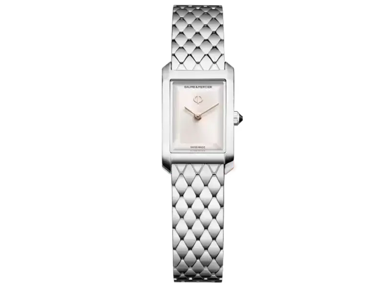 OROLOGIO DONNA QUARZO ACCIAIO/ACCIAIO 28 x 17.75 MM HAMPTON BAUME ET MERCIER M0A10860