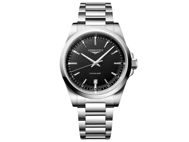 OROLOGIO UOMO QUARZO ACCIAIO/ACCIAIO 41 MM CONQUEST LONGINES L3.860.4.52.6
